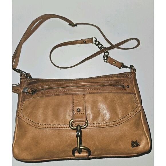 The Sak Ventura Crossbody Shoulder Bag Tobacco Tan Leather 11x7x2 - Picture 5 of 14
